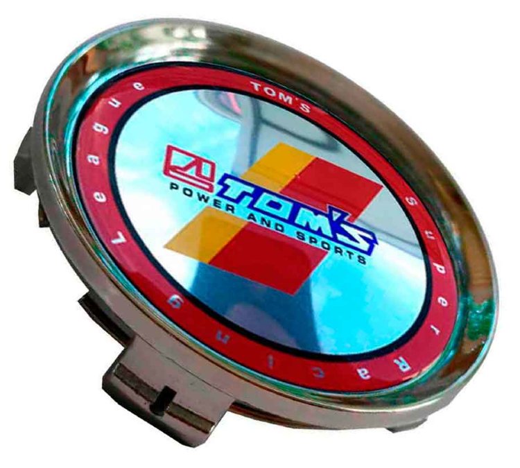 Заглушка ступицы диска TOMS Power and Sports 74/69/12 черный хром