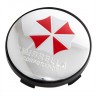 Колпачки ступичные Umbrella 60/56/9 хром+красный
