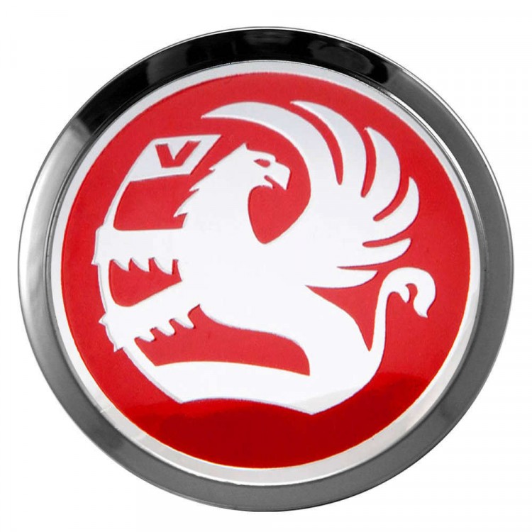 Заглушки для диска со стикером Vauxhall (64/60/6) красный