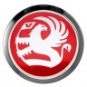 Заглушки для диска со стикером Vauxhall (64/60/6) красный