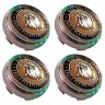 Заглушка ступицы  Protect Eagle 66/62/9 хром черный 