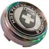Заглушка ступицы HRE 66/62/9 хром-черный 