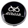 Колпачок ступицы Dibite 60/56/9 черный-хром 