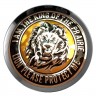Заглушки для диска со стикером Protect Lion (64/60/6) хром черный