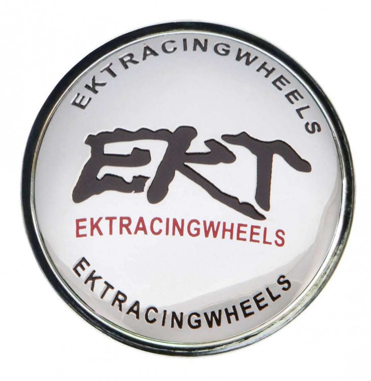 Колпачок ступицы EKTRARACINGWHEELS (63/59/7) хром с черным