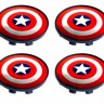 Колпачок на литые диски Captain America 58/50/11