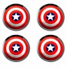 Заглушки для диска со стикером Captain America (64/60/6) 