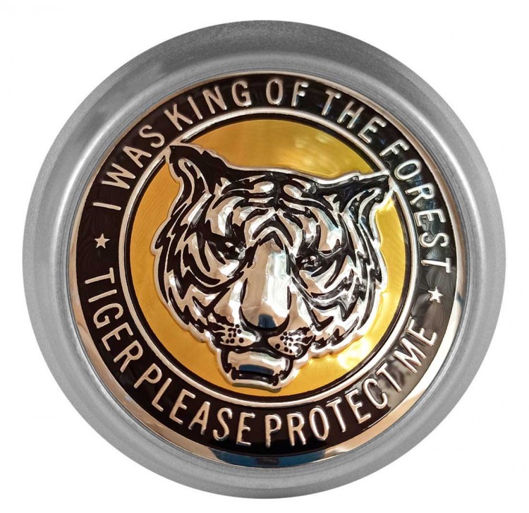 Колпачки на диски ВСМПО со стикером Protect Tiger 74/70/9