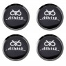 Заглушки для диска со стикером Dibite (64/60/6) черный  