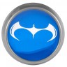 Заглушка на диски Bat 74/70/9 голубой